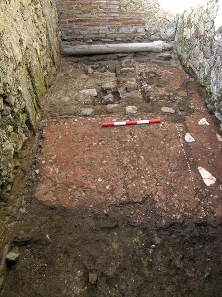 VI.25, Herculaneum. May 2004. Rear room, flooring. Photo courtesy of Nicolas Monteix.